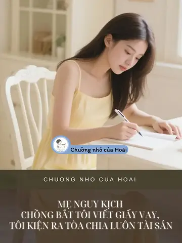 MẸ NGUY KỊCH CHỒNG BẮT TÔI VIẾT GIẤY VAY, TÔI KIỆN RA TÒA CHIA LUÔN TÀI SẢN
